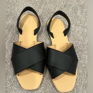 Nisolo Size 8 Women's Strappy Sandals - All-Day Cross Strap Flat